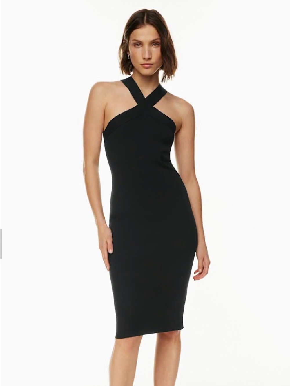 BABATON Aritzia Knit Criss Cross Midi Dress